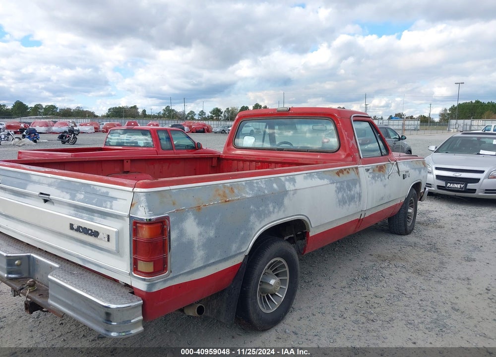 1987 DODGE D-SERIES D150 VIN: 1B7HD14T2HS396269