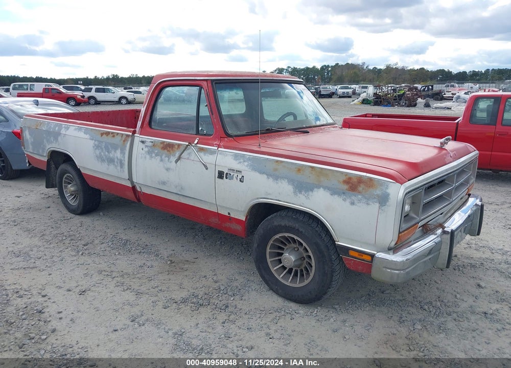 1987 DODGE D-SERIES D150 VIN: 1B7HD14T2HS396269