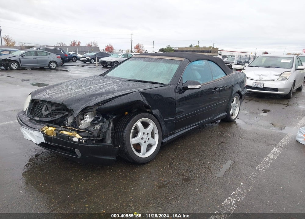 2002 MERCEDES-BENZ CLK 430 VIN: WDBLK70G52T110555