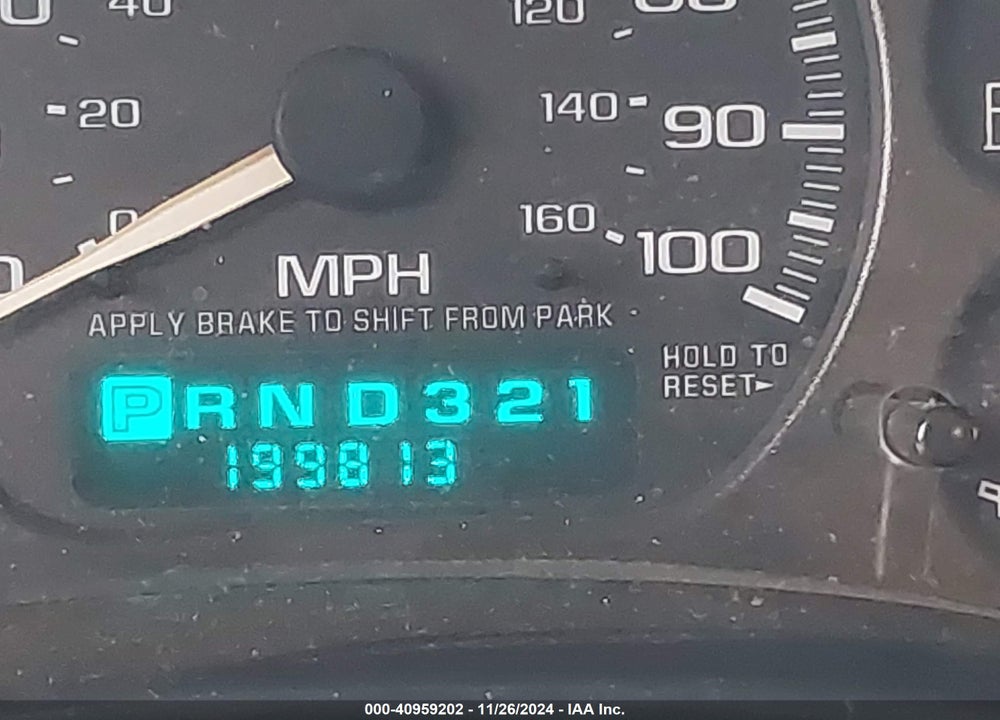 2001 CHEVROLET SILVERADO 1500HD LS VIN: 1GCGC13U71F193563