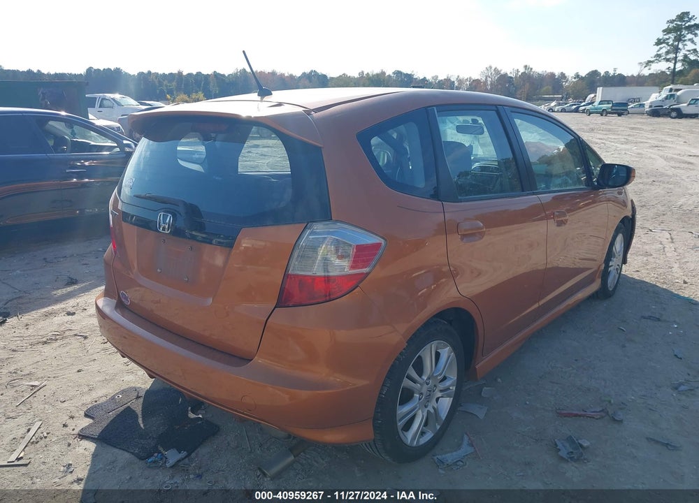 2010 HONDA FIT SPORT VIN: JHMGE8H66AC018539