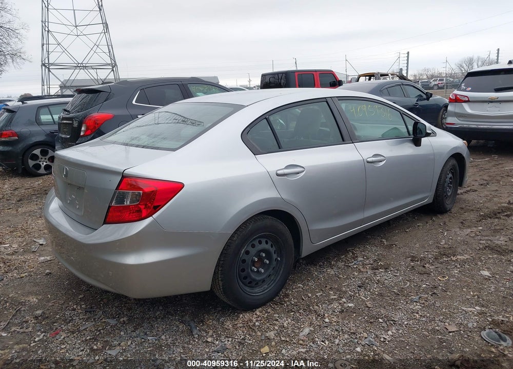 2012 HONDA CIVIC LX VIN: 2HGFB2F50CH611831