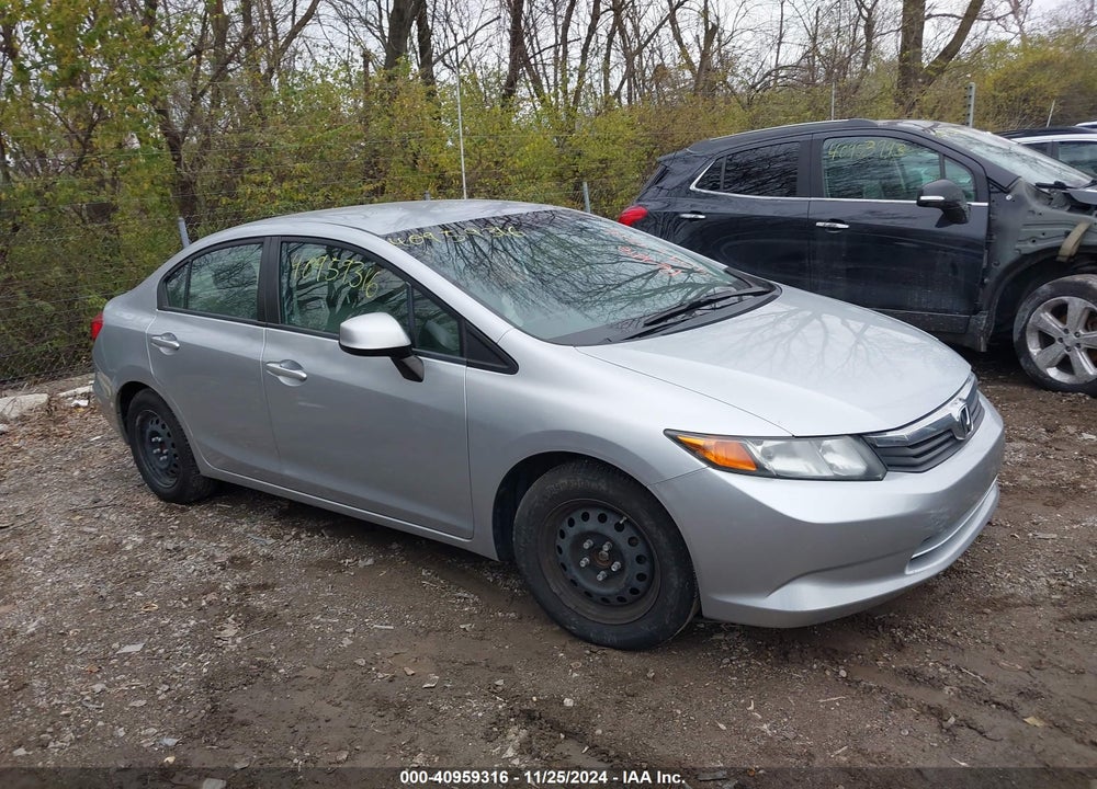 2012 HONDA CIVIC LX VIN: 2HGFB2F50CH611831