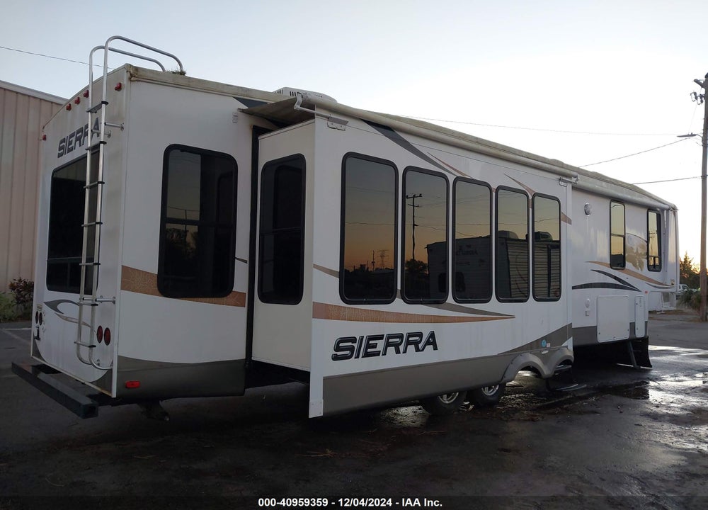 2011 FOREST RIVER SIERRA TRAVEL TRAILER VIN: 4X4FSEM22BJ036163