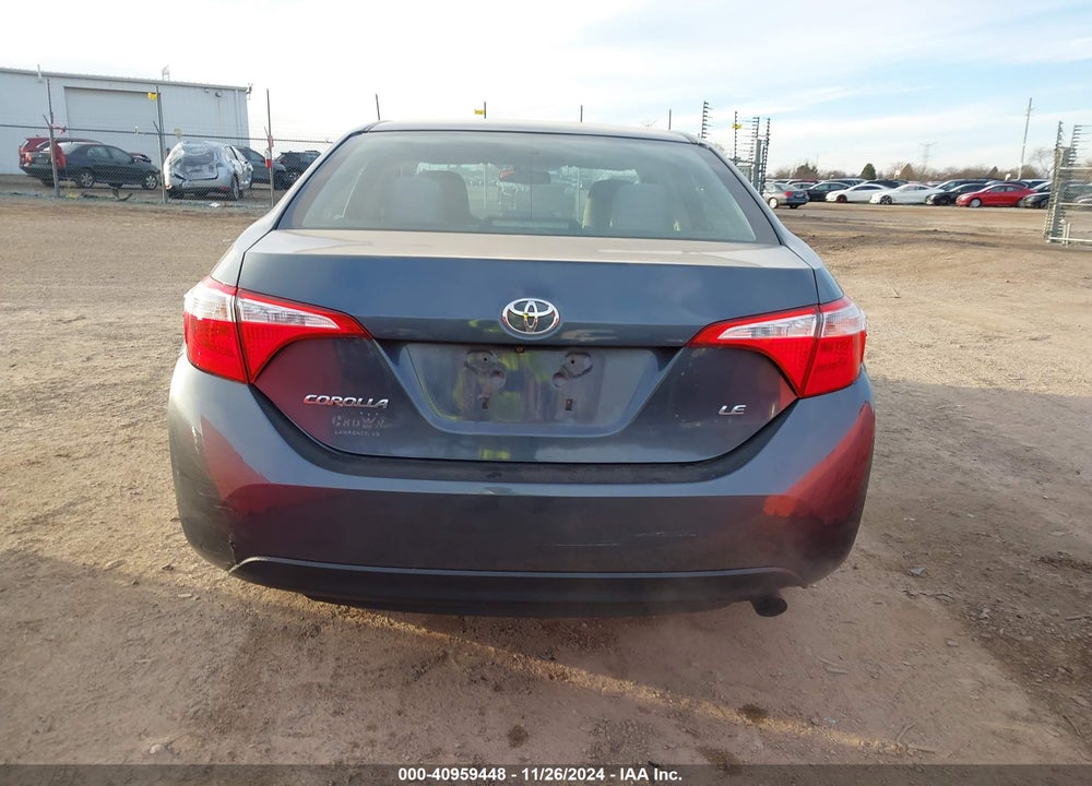 2016 TOYOTA COROLLA LE VIN: 5YFBURHE7GP423921