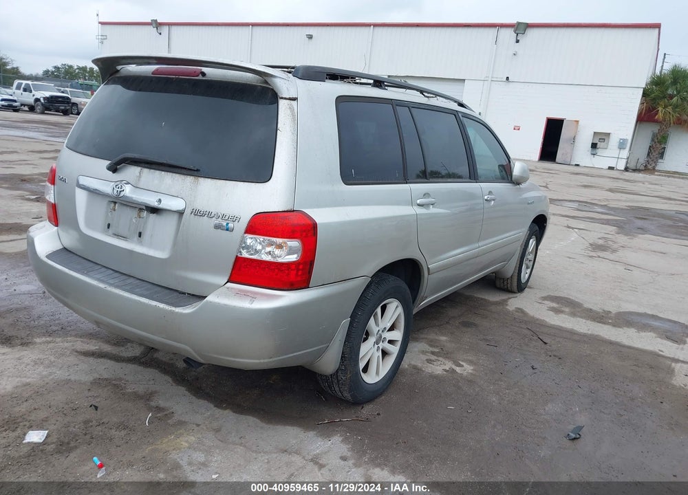 2007 TOYOTA HIGHLANDER HYBRID V6 VIN: JTEGW21A070022800