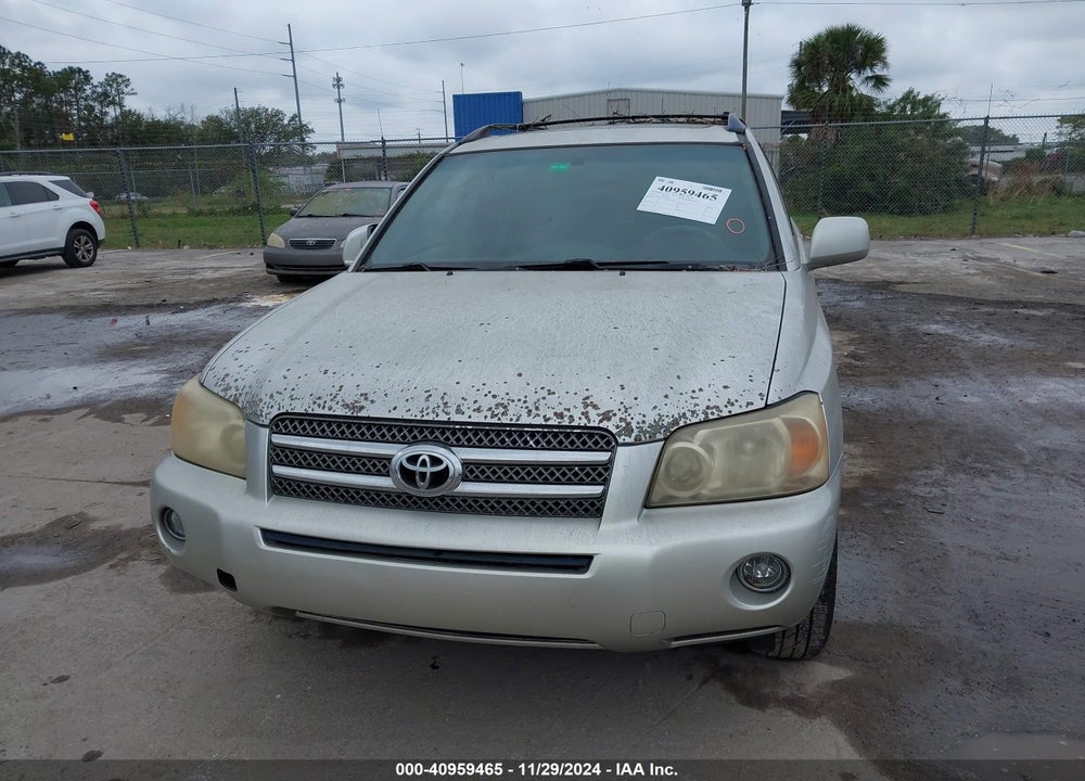 2007 TOYOTA HIGHLANDER HYBRID V6 VIN: JTEGW21A070022800