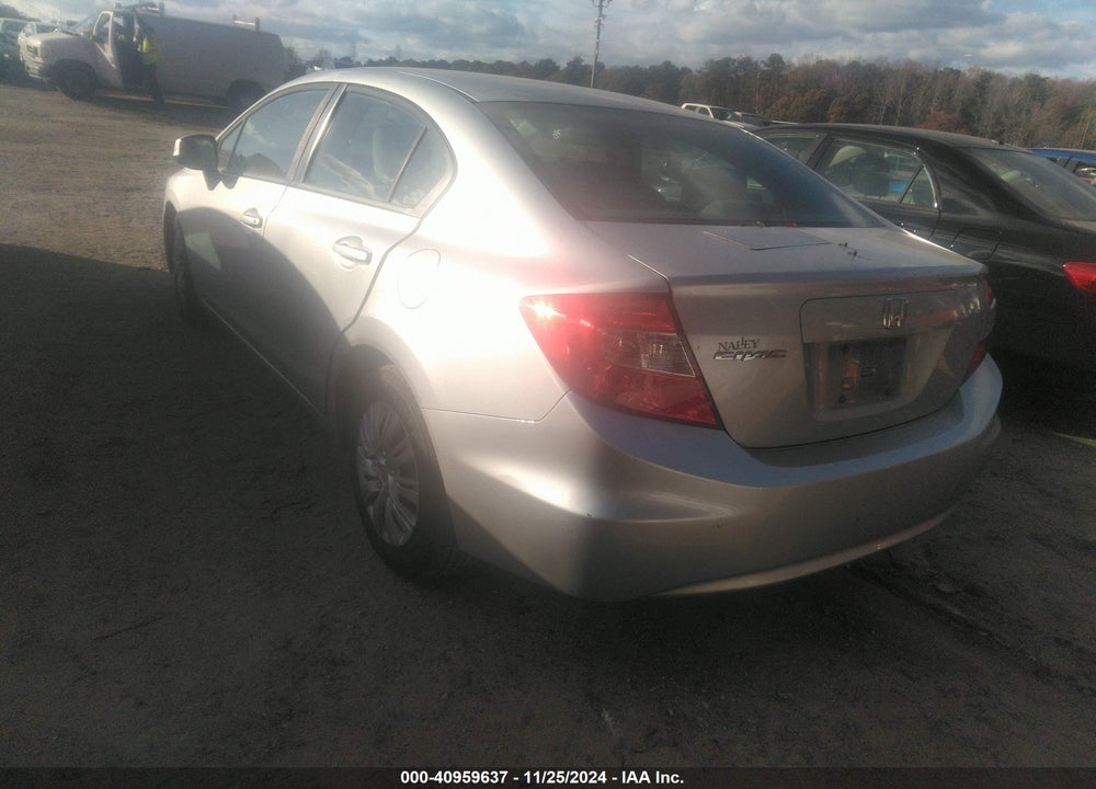 2012 HONDA CIVIC LX VIN: 19XFB2F50CE037564