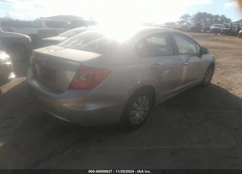 2012 HONDA CIVIC LX VIN: 19XFB2F50CE037564