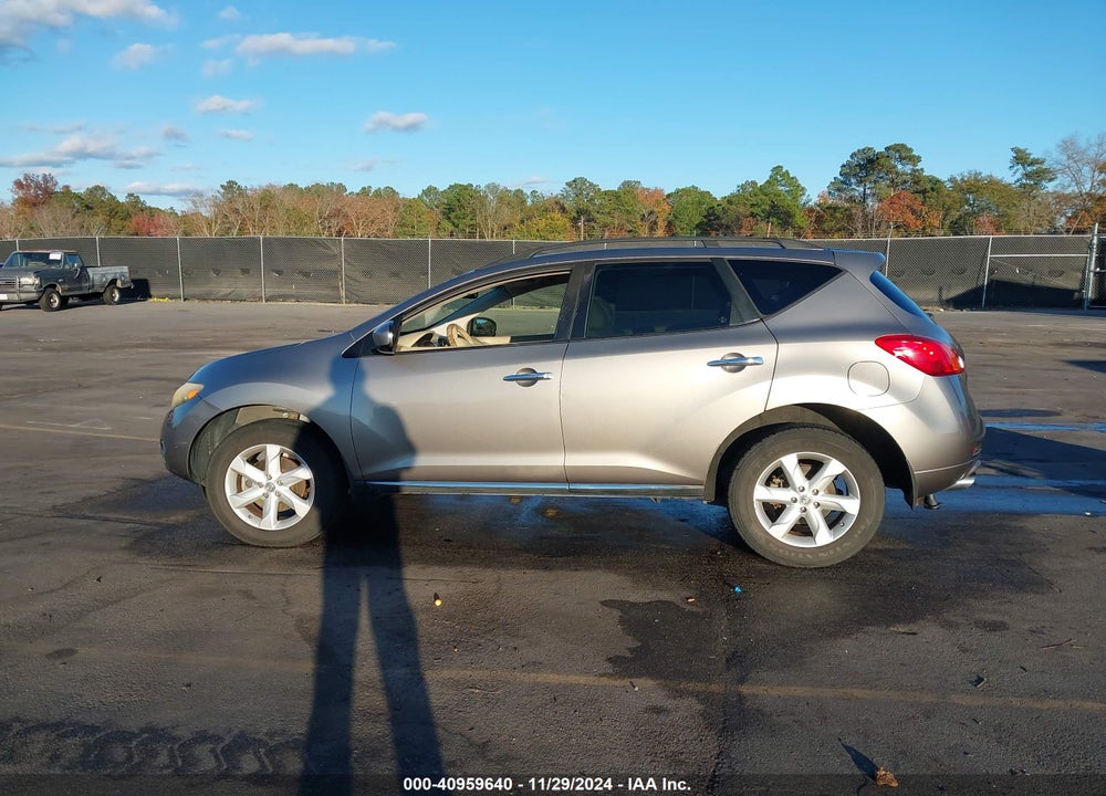 2009 NISSAN MURANO SL VIN: JN8AZ18U19W029318