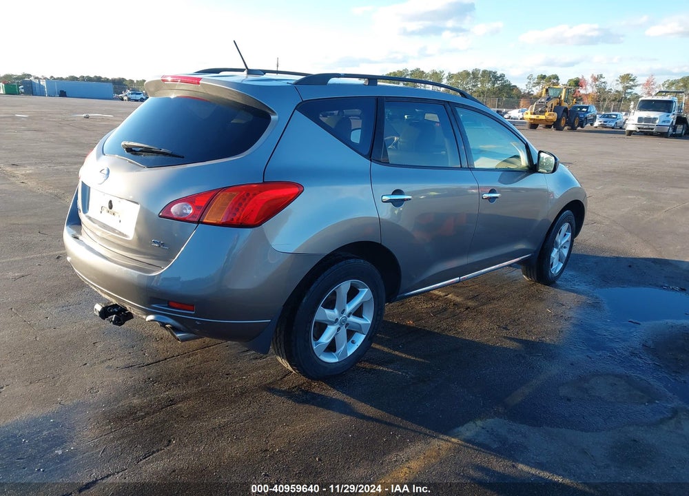2009 NISSAN MURANO SL VIN: JN8AZ18U19W029318