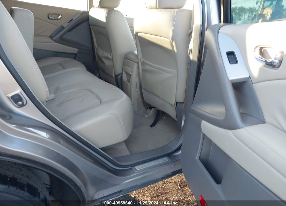 2009 NISSAN MURANO SL VIN: JN8AZ18U19W029318