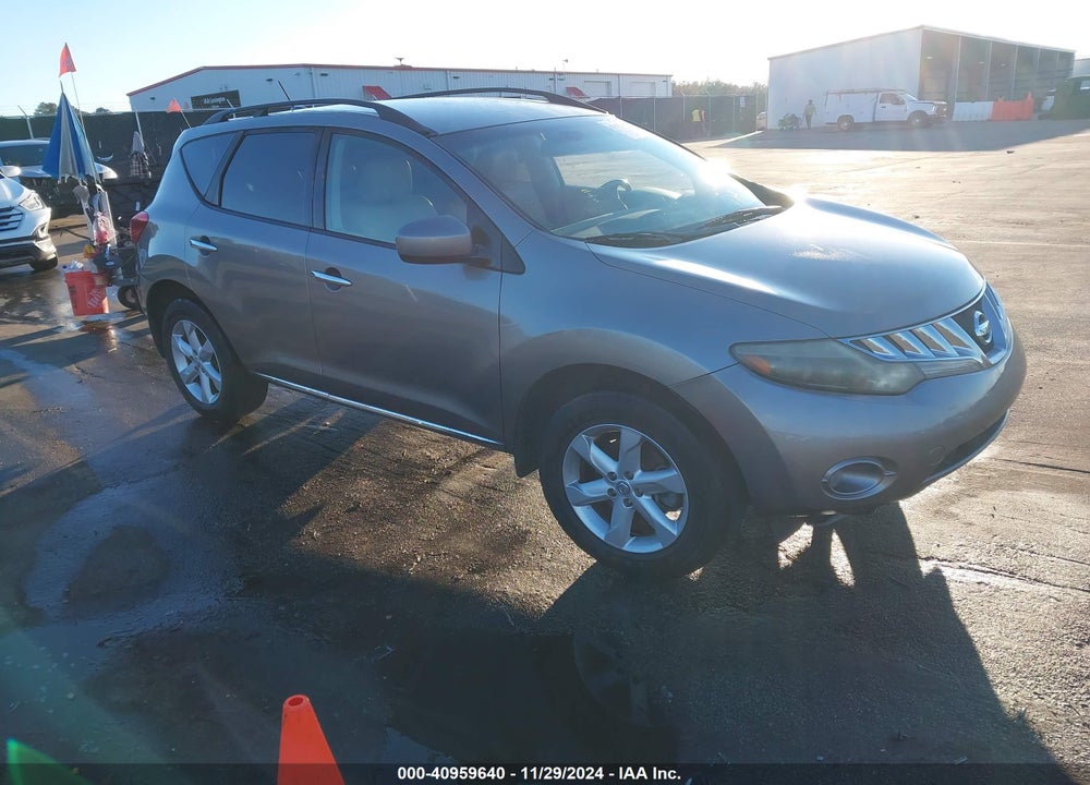 2009 NISSAN MURANO SL VIN: JN8AZ18U19W029318