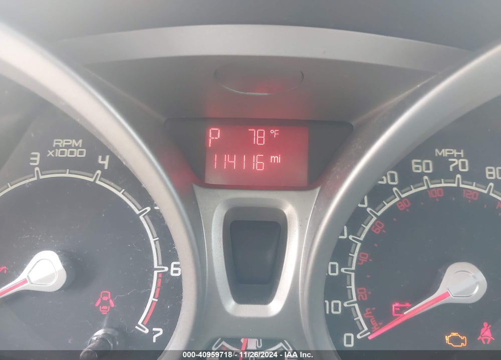 2012 FORD FIESTA SE VIN: 3FADP4EJ8CM221908