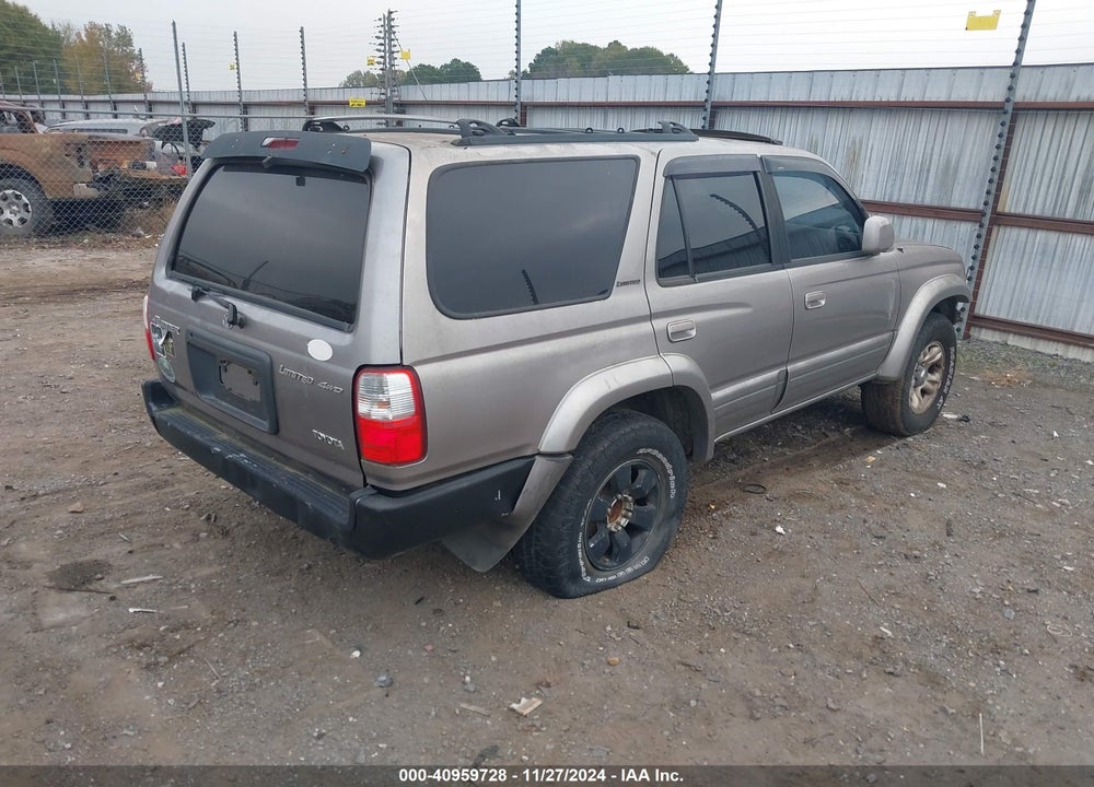 2001 TOYOTA 4RUNNER LIMITED V6 VIN: JT3HN87R119053248