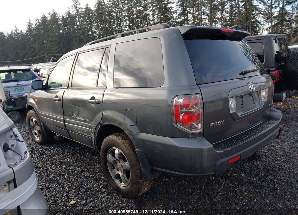 2007 HONDA PILOT EX-L VIN: 2HKYF18607H533298