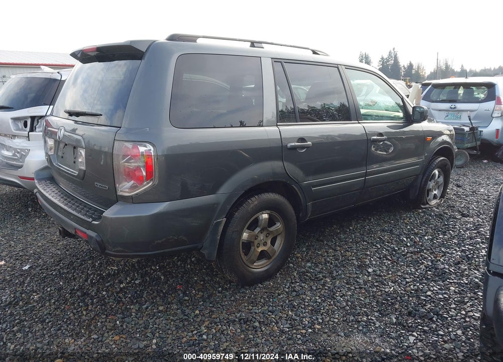 2007 HONDA PILOT EX-L VIN: 2HKYF18607H533298