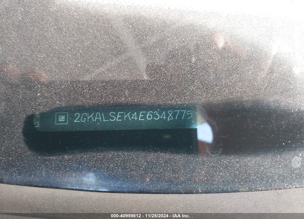 2014 GMC TERRAIN SLT-1 VIN: 2GKALSEK4E6348775