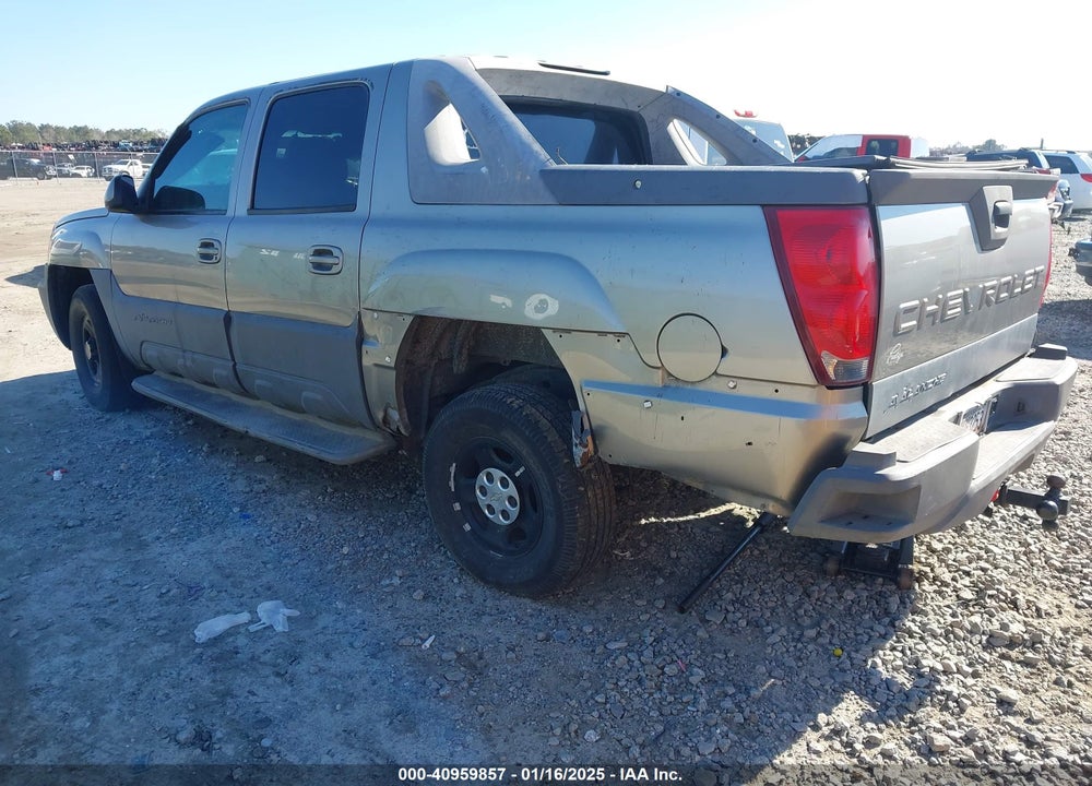 2002 CHEVROLET AVALANCHE 1500 VIN: 3GNEC13TX2G309294