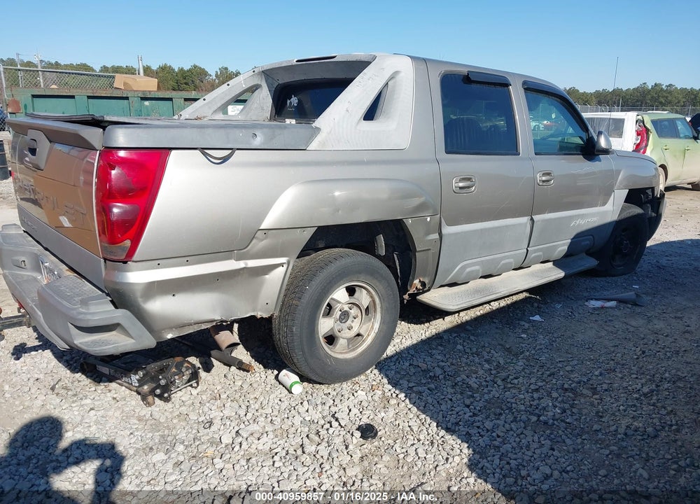 2002 CHEVROLET AVALANCHE 1500 VIN: 3GNEC13TX2G309294