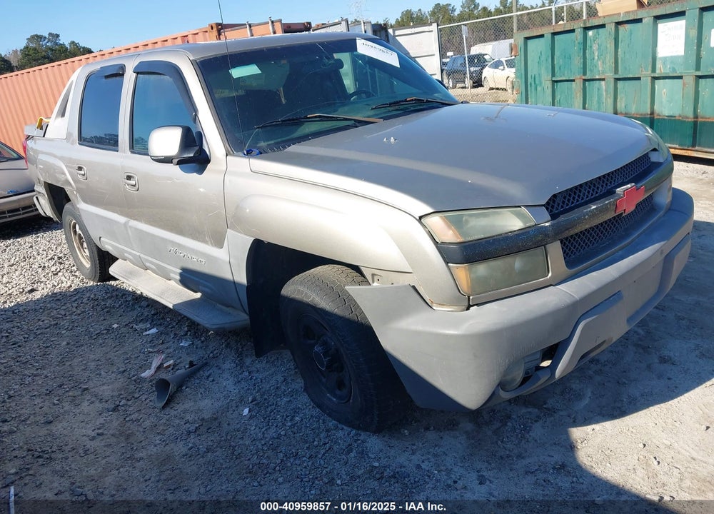 2002 CHEVROLET AVALANCHE 1500 VIN: 3GNEC13TX2G309294