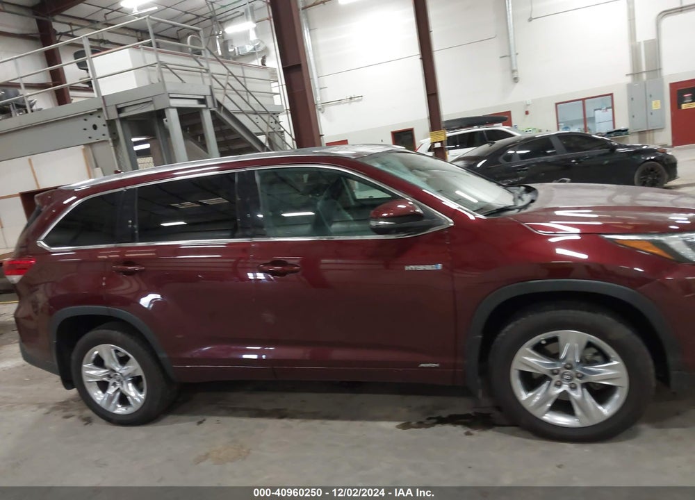 2018 TOYOTA HIGHLANDER HYBRID LIMITED VIN: 5TDDGRFH2JS043896