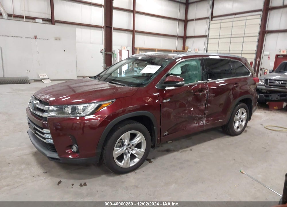 2018 TOYOTA HIGHLANDER HYBRID LIMITED VIN: 5TDDGRFH2JS043896