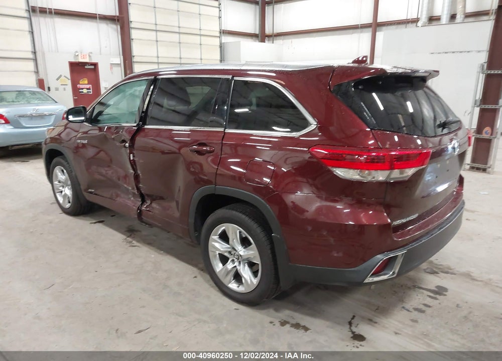 2018 TOYOTA HIGHLANDER HYBRID LIMITED VIN: 5TDDGRFH2JS043896