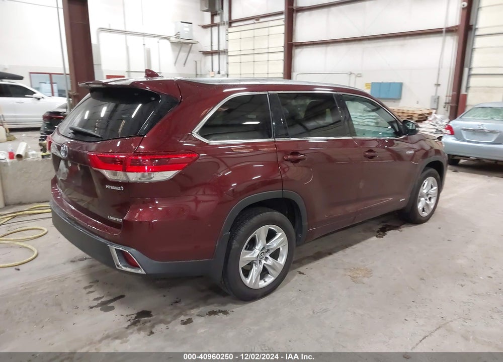 2018 TOYOTA HIGHLANDER HYBRID LIMITED VIN: 5TDDGRFH2JS043896