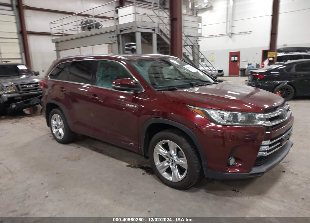 2018 TOYOTA HIGHLANDER HYBRID LIMITED VIN: 5TDDGRFH2JS043896