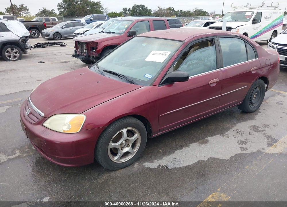 2003 HONDA CIVIC LX VIN: 1HGES15593L000058