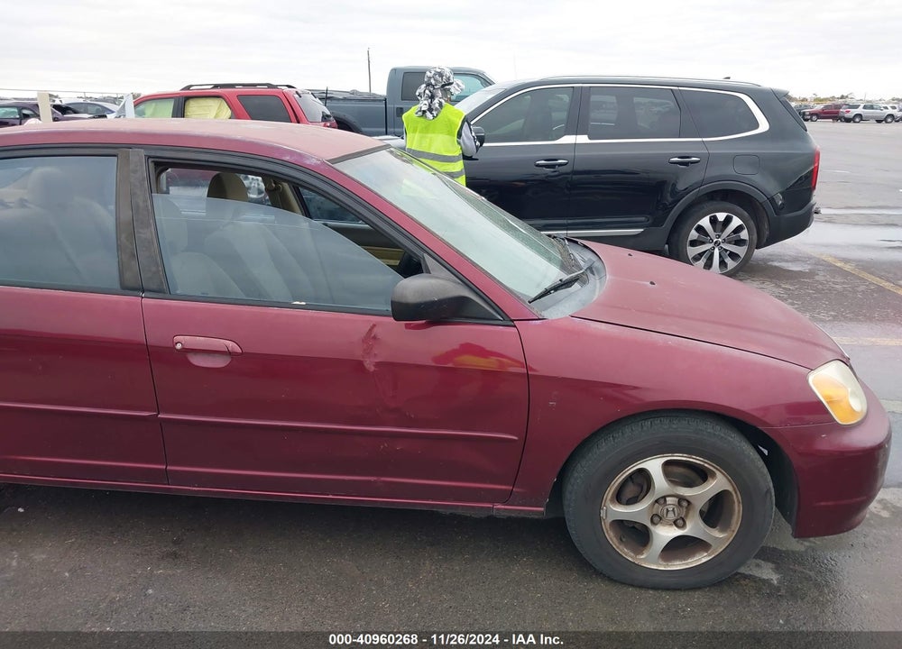 2003 HONDA CIVIC LX VIN: 1HGES15593L000058
