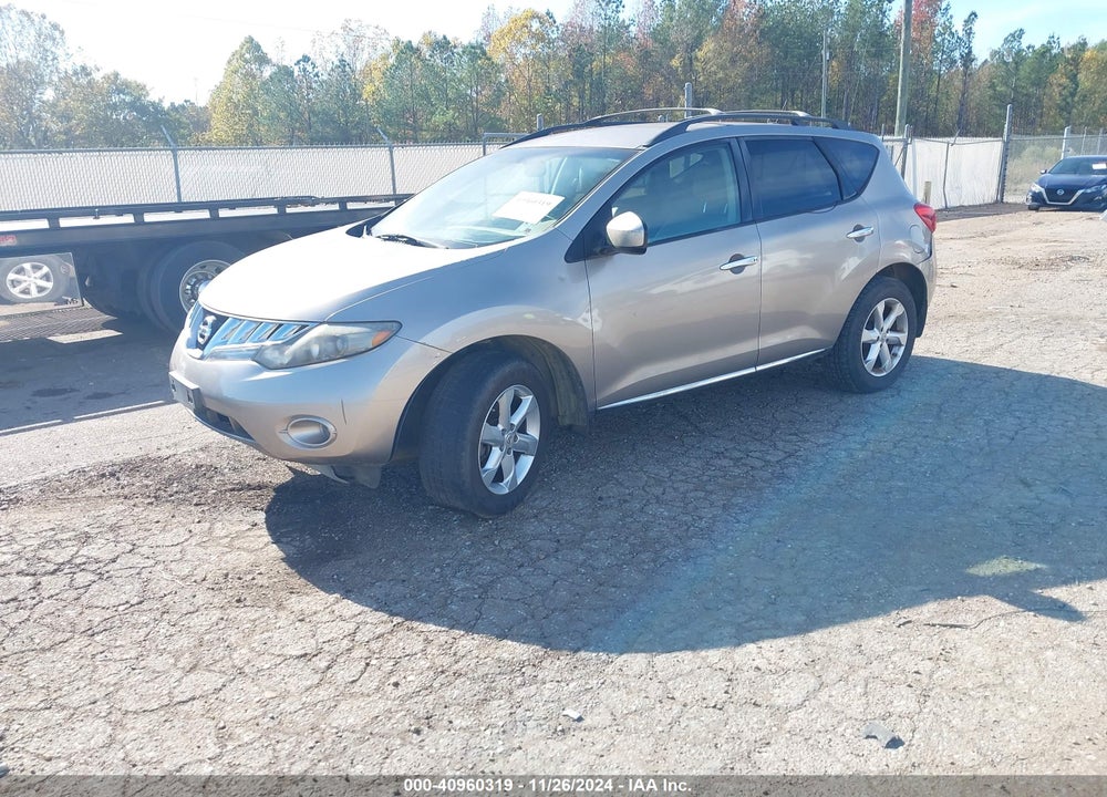 2009 NISSAN MURANO SL VIN: JN8AZ18U29W015038