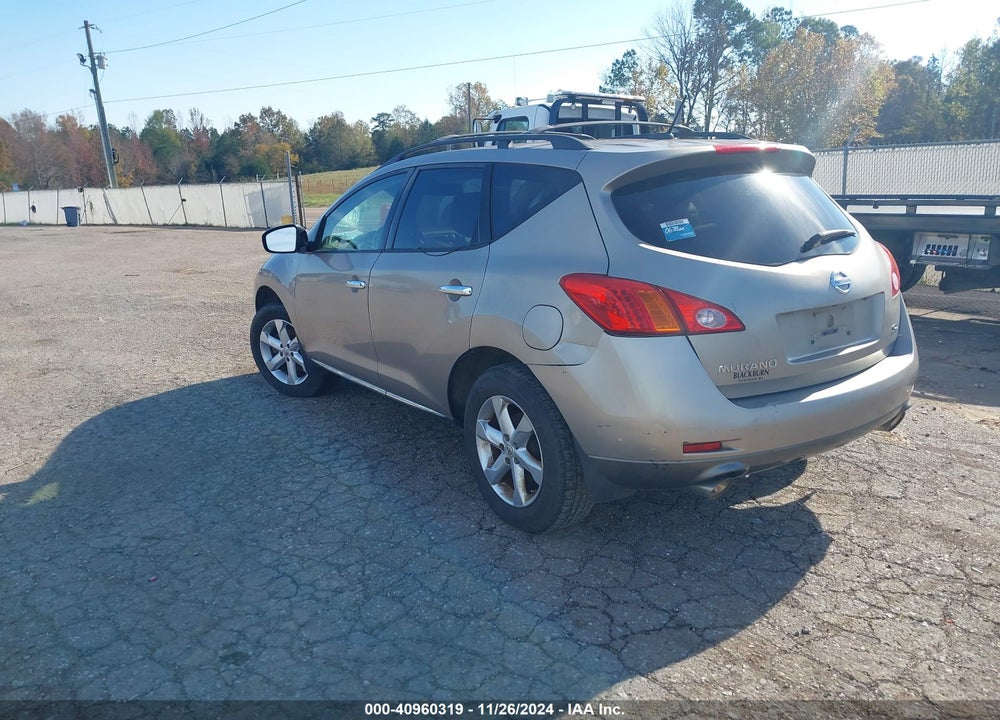 2009 NISSAN MURANO SL VIN: JN8AZ18U29W015038