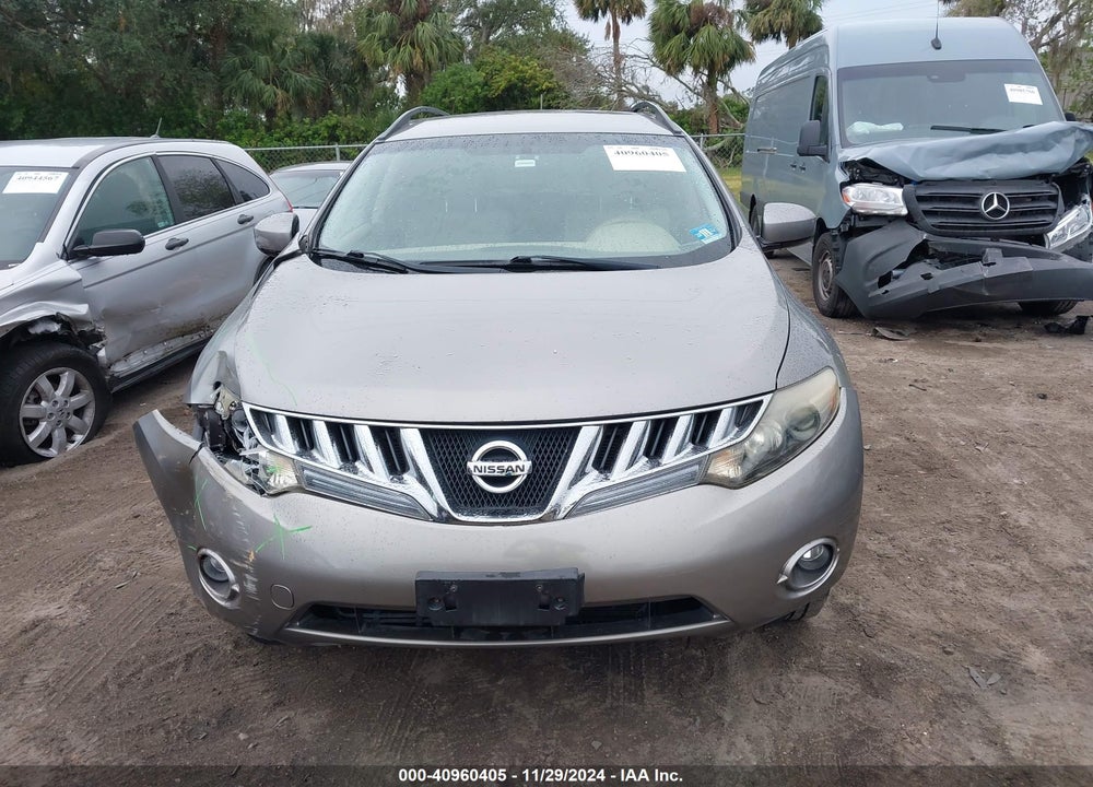 2009 NISSAN MURANO SL VIN: JN8AZ18W49W157764