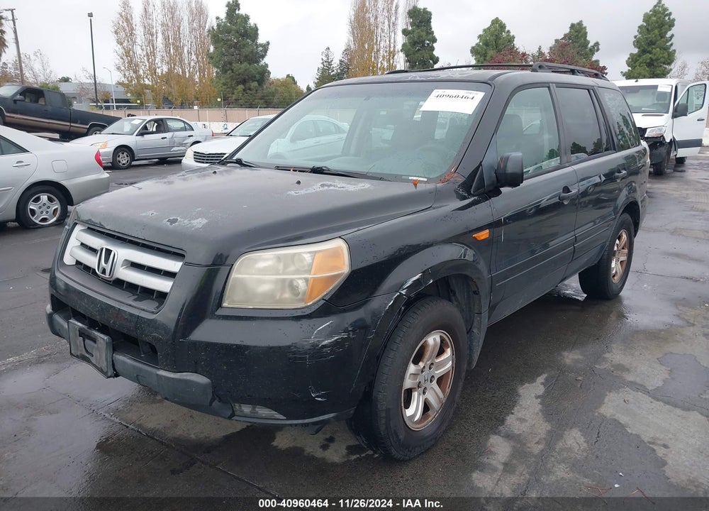 2007 HONDA PILOT LX VIN: 5FNYF28127B040876
