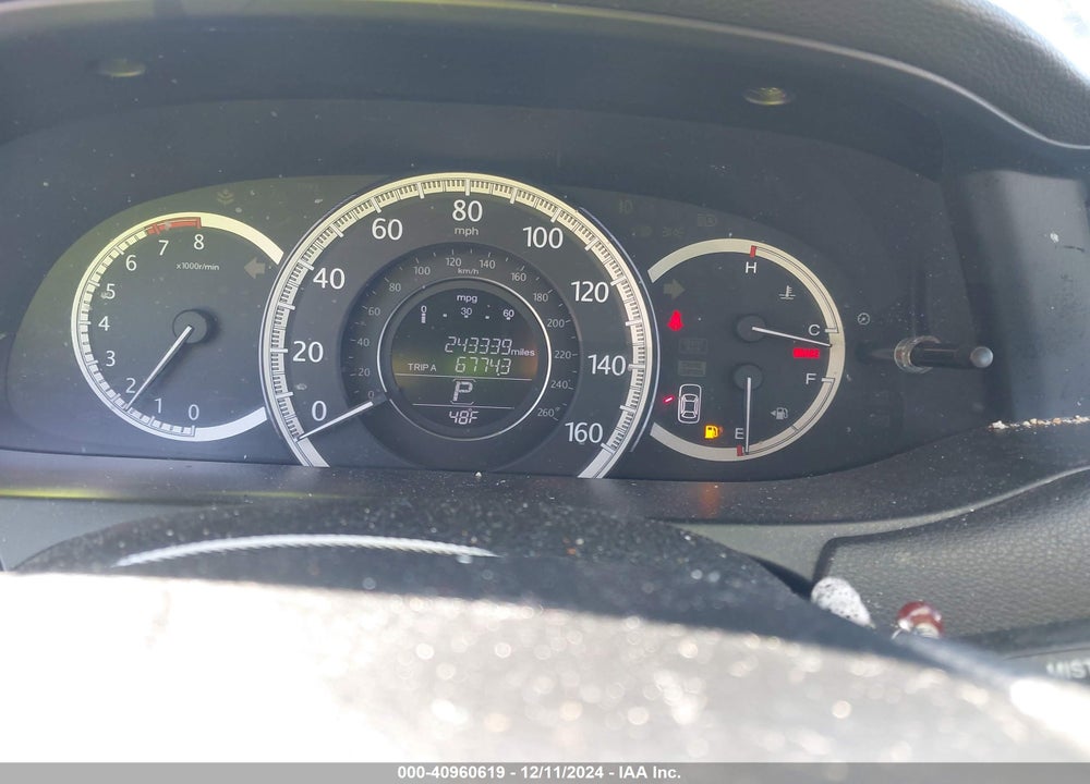 2013 HONDA ACCORD LX VIN: 1HGCR2F37DA035832