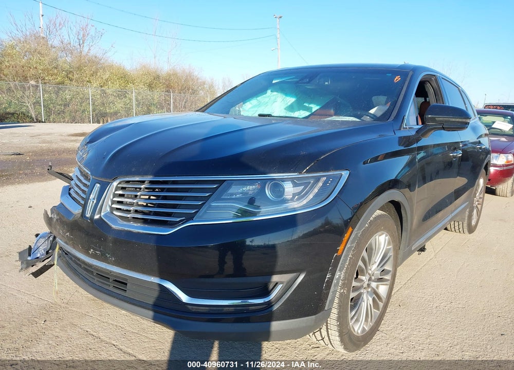 2016 LINCOLN MKX RESERVE VIN: 2LMTJ8LR3GBL39055