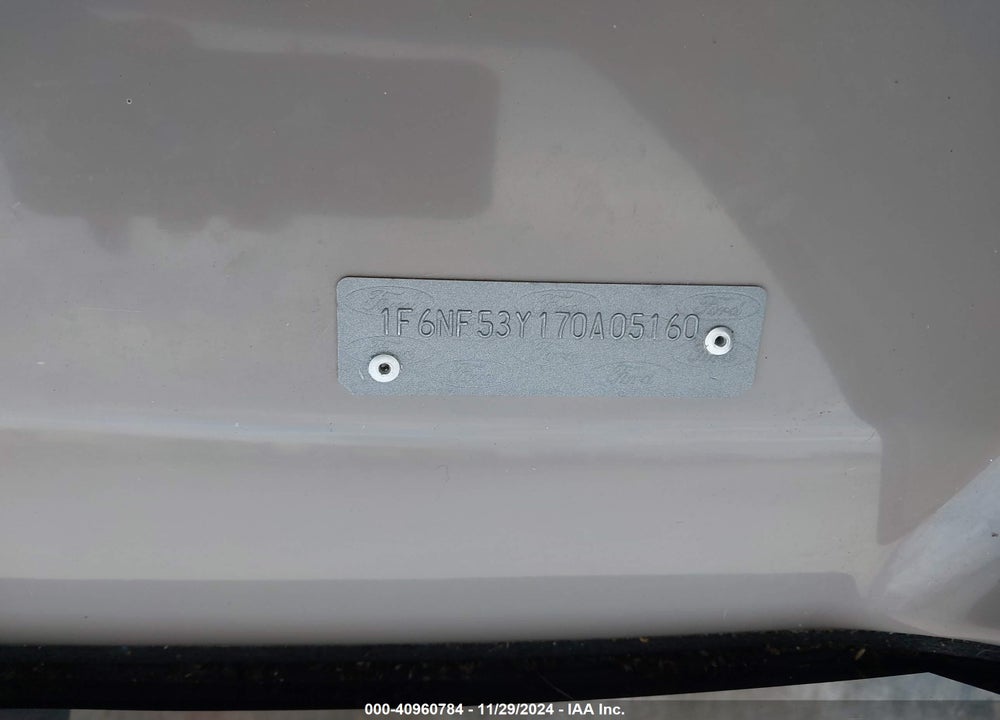 2007 FORD F550 SUPER DUTY STRIPPED CHASS VIN: 1F6NF53Y170A05160