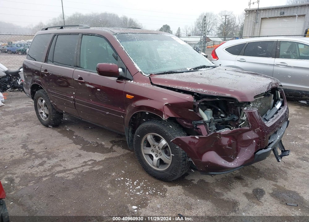 2007 HONDA PILOT EX-L VIN: 5FNYF187X7B003234