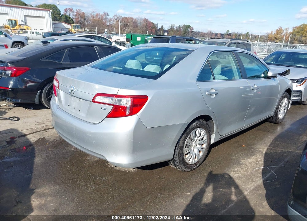 2012 TOYOTA CAMRY LE VIN: 4T1BF1FK4CU062161