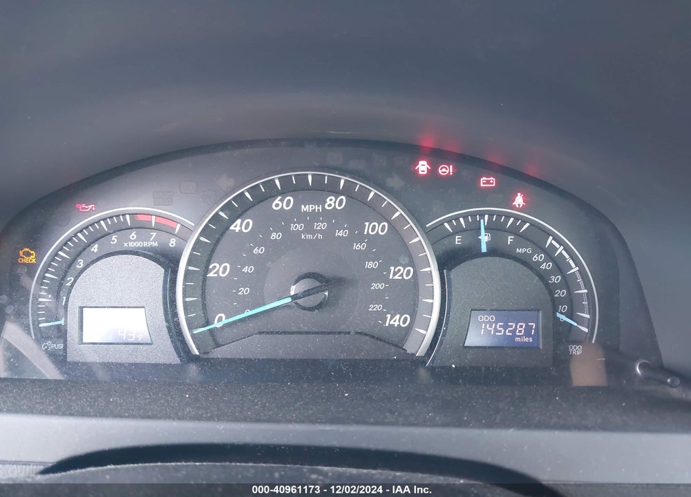 2012 TOYOTA CAMRY LE VIN: 4T1BF1FK4CU062161