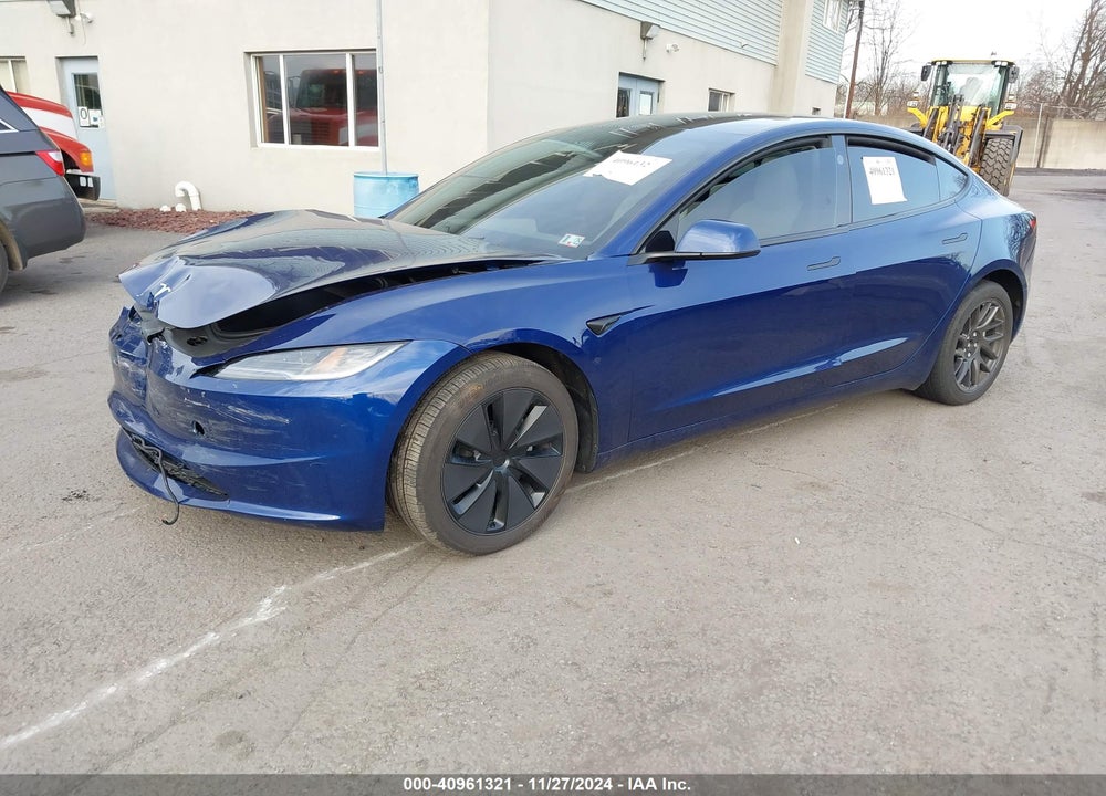2024 TESLA MODEL 3 LONG RANGE DUAL MOTOR ALL-WHEEL DRIVE VIN: 5YJ3E1EBXRF807848