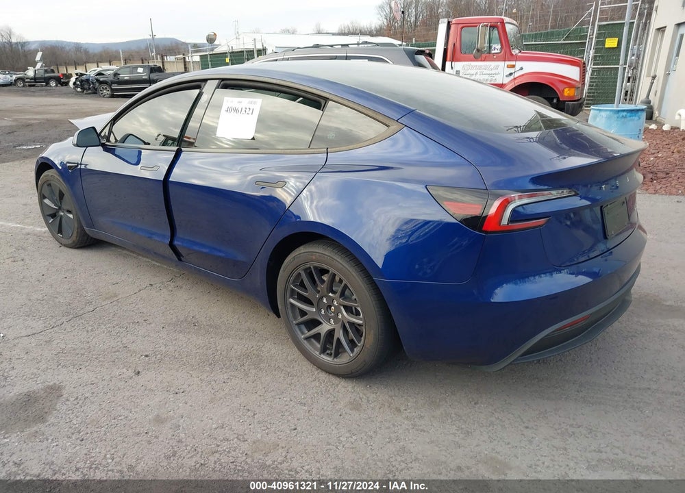 2024 TESLA MODEL 3 LONG RANGE DUAL MOTOR ALL-WHEEL DRIVE VIN: 5YJ3E1EBXRF807848