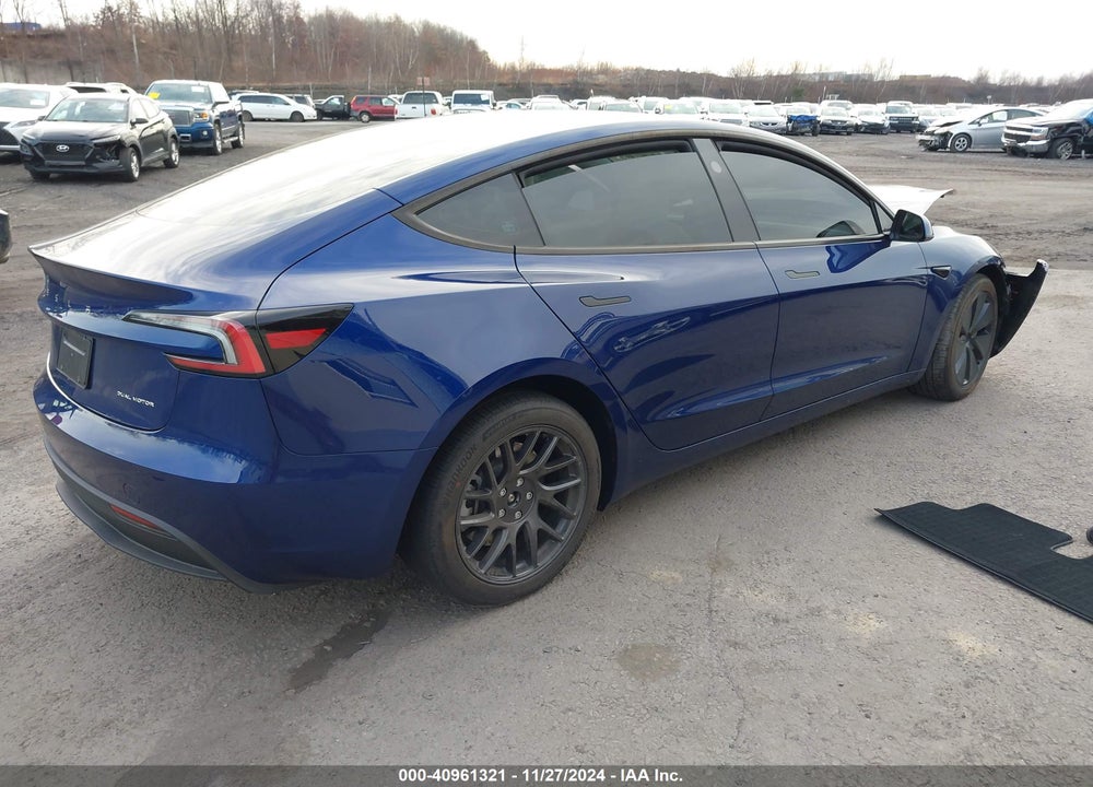 2024 TESLA MODEL 3 LONG RANGE DUAL MOTOR ALL-WHEEL DRIVE VIN: 5YJ3E1EBXRF807848