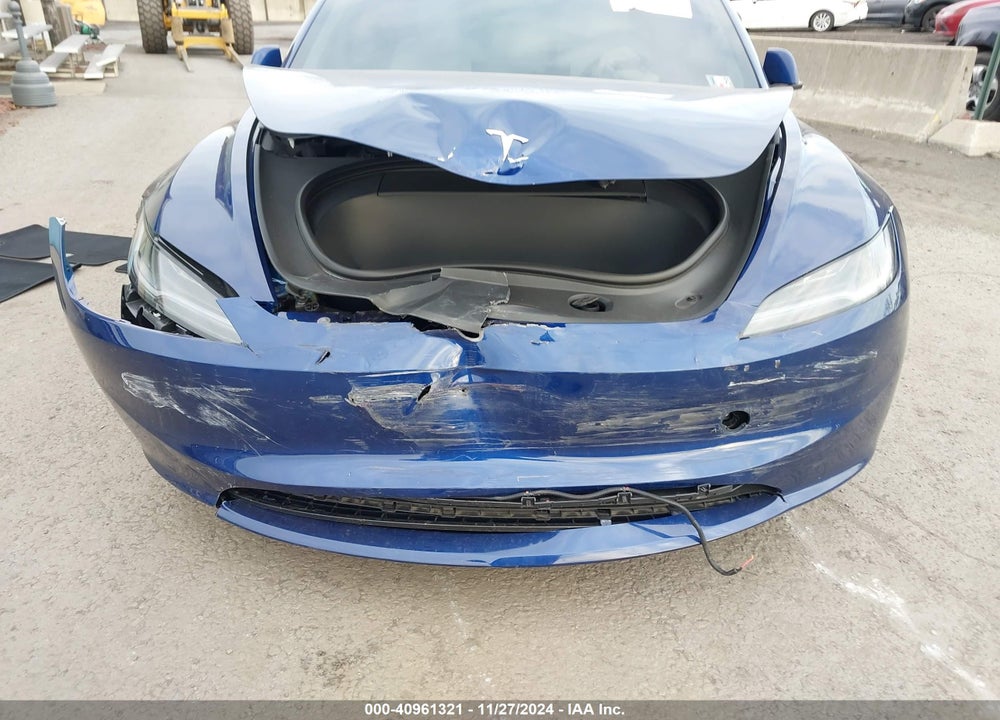 2024 TESLA MODEL 3 LONG RANGE DUAL MOTOR ALL-WHEEL DRIVE VIN: 5YJ3E1EBXRF807848