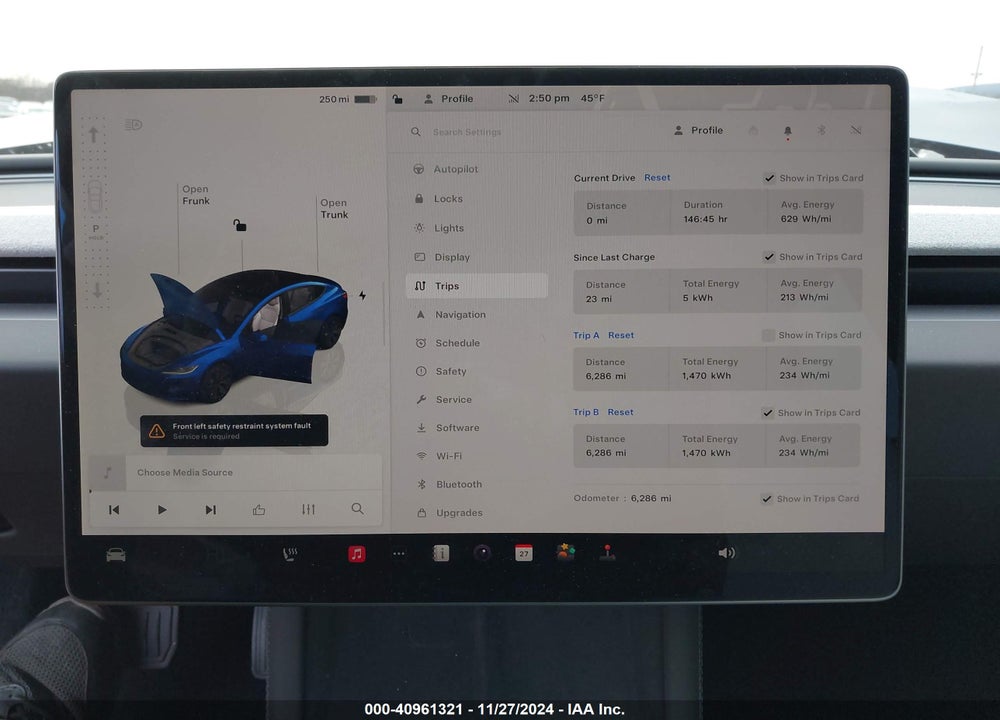 2024 TESLA MODEL 3 LONG RANGE DUAL MOTOR ALL-WHEEL DRIVE VIN: 5YJ3E1EBXRF807848