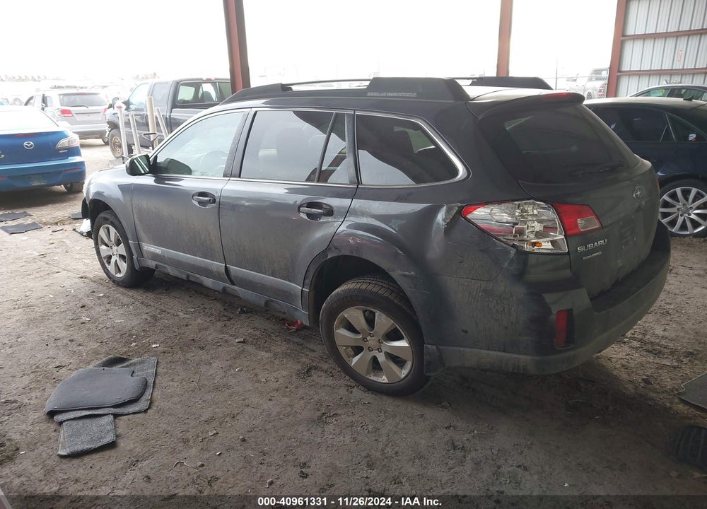 2012 SUBARU OUTBACK 2.5I PREMIUM VIN: 4S4BRCCC5C3251522