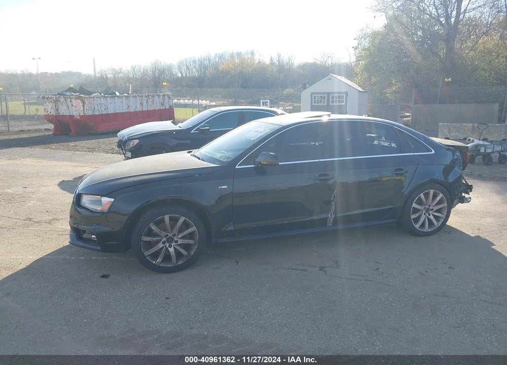 2014 AUDI A4 2.0T PREMIUM VIN: WAUBFAFL6EN032540