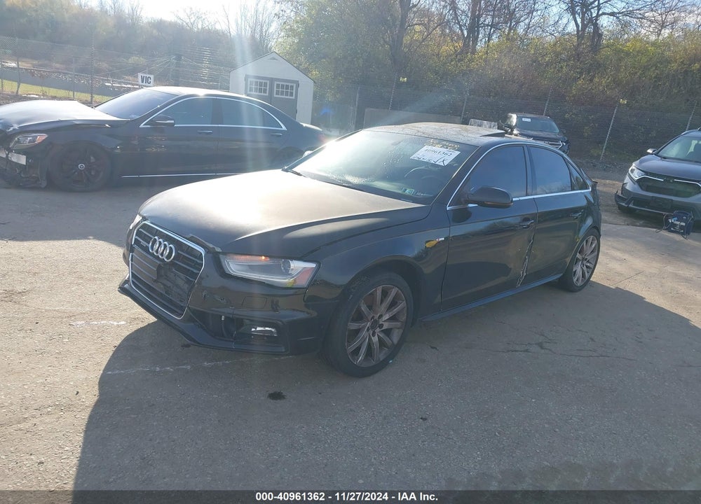 2014 AUDI A4 2.0T PREMIUM VIN: WAUBFAFL6EN032540
